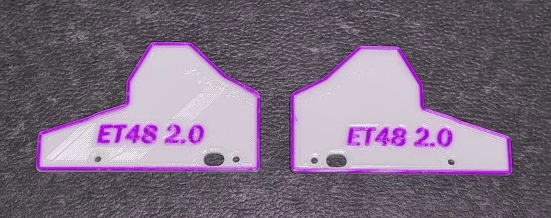 JS-Parts Mudguards ultraflex für Tekno ET48 2.0 weiß/lila