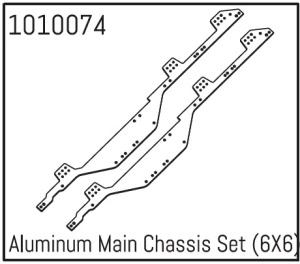 Absima Aluminium Main Chassis Set (6X6)