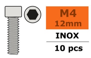 G-Force RC - Hex Socket Head Screw - M4X12 - Inox (10)