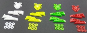 JS-Parts ultraflex Dackskid für Corally Sketer grün