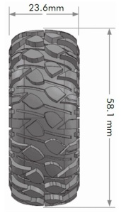 Louise RC - CR-Rowdy 1.0 Reifen supersoft mit Einlagen (2)