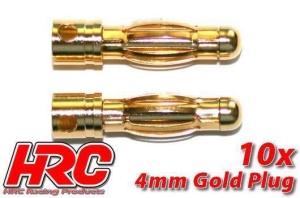HRC Racing Stecker - Gold - 4.0mm - Stripe Style -