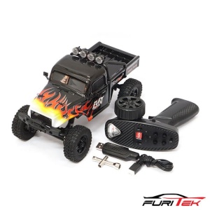 FURITEK FX118 FURY Wagon RTR schwarz mit Flammen FURITEK