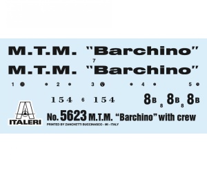 Italeri 1:35 M.T.M. Barchino with cre