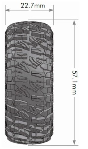 Louise RC - CR-Mallet 1.0 Reifen supersoft mit Einlagen (2)