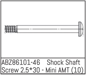 Absima Stoßdämpferwellenschraube 2,5*30 - Mini AMT (10)