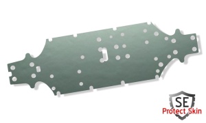JS-Parts SE Protect Skin Unifarbe Silber Metallic