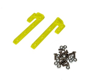 JS-Parts ultraflex Dachskid 70x20mm für 1/8 gelb