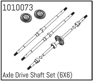 Absima Axle Drive Shaft Set (6X6)