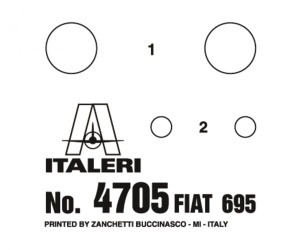 Italeri 1:12 FIAT Abarth 695 SS/ Asse