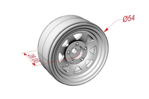 GPM Aluminum Wheel 1.9