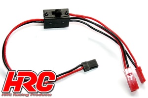 HRC Schalter - Ein/Aus - BEC/JR Stecker - mit Ladekabel