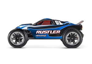 Traxxas Rustler blau 1/10 2WD Stadium-Truck RTR Brushed