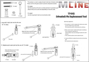 Rückläufer/Vorführer MLine Driveshaft Pin Replacement Tool /