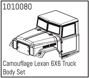 Absima Lexan 6X6 Truck Body klar