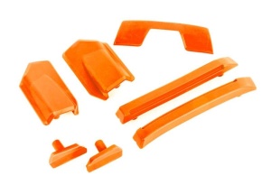 Traxxas Karo-Verstärkungs-Set orange / Dach-Skid-Pads