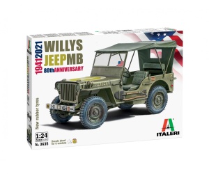 Italeri 1:24 Willys Jeep MB ''80th Ann