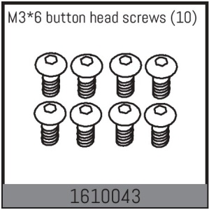 Absima M3*6 Button Head Screws (10)