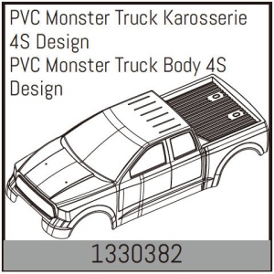 Absima PVC Monster Truck Karosserie 4S Design
