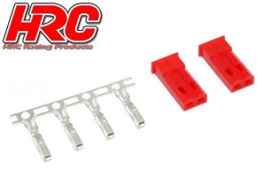 HRC Racing Stecker - JST / BEC männchen (2 Stk.)